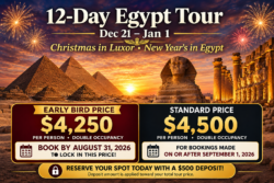 Kemet 101 12-Day Educational Tour To Egypt (December 21, 2026 – January 1, 2027) (Double Occupancy)